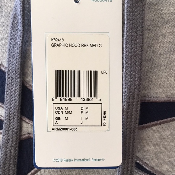 NWT Reebok mens hooded sweater - Picture 2 of 8